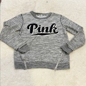 VS PINK Sweatshirt XS Black Gray zipper
